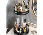 2 Tier Kitchen Rotating Storage Spice Rack Organiser Round Bathroom Pantry Shelf Holder