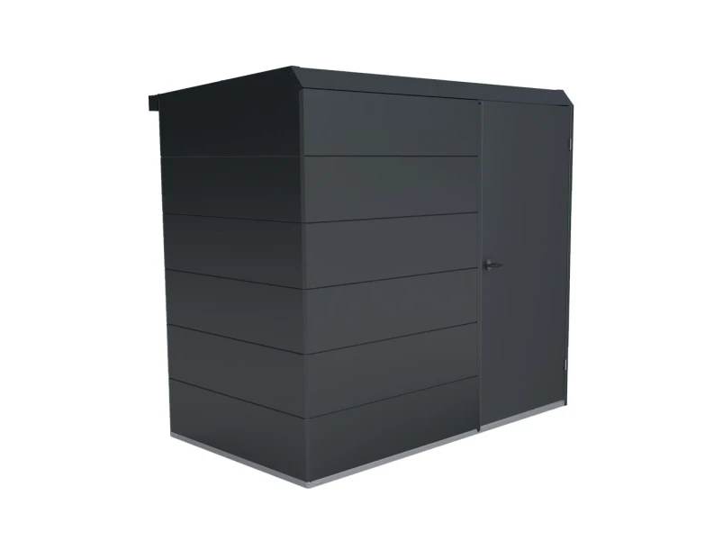 Stratco Handi-Pod Hinged Door Garden Shed 2170mm x 1410mm x 2040mm Gun Metal Grey