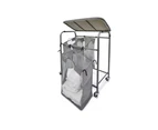 Laundry Hamper 3 Washing Basket Bag Sort + Ironing Board Trolley Clothes Sorter