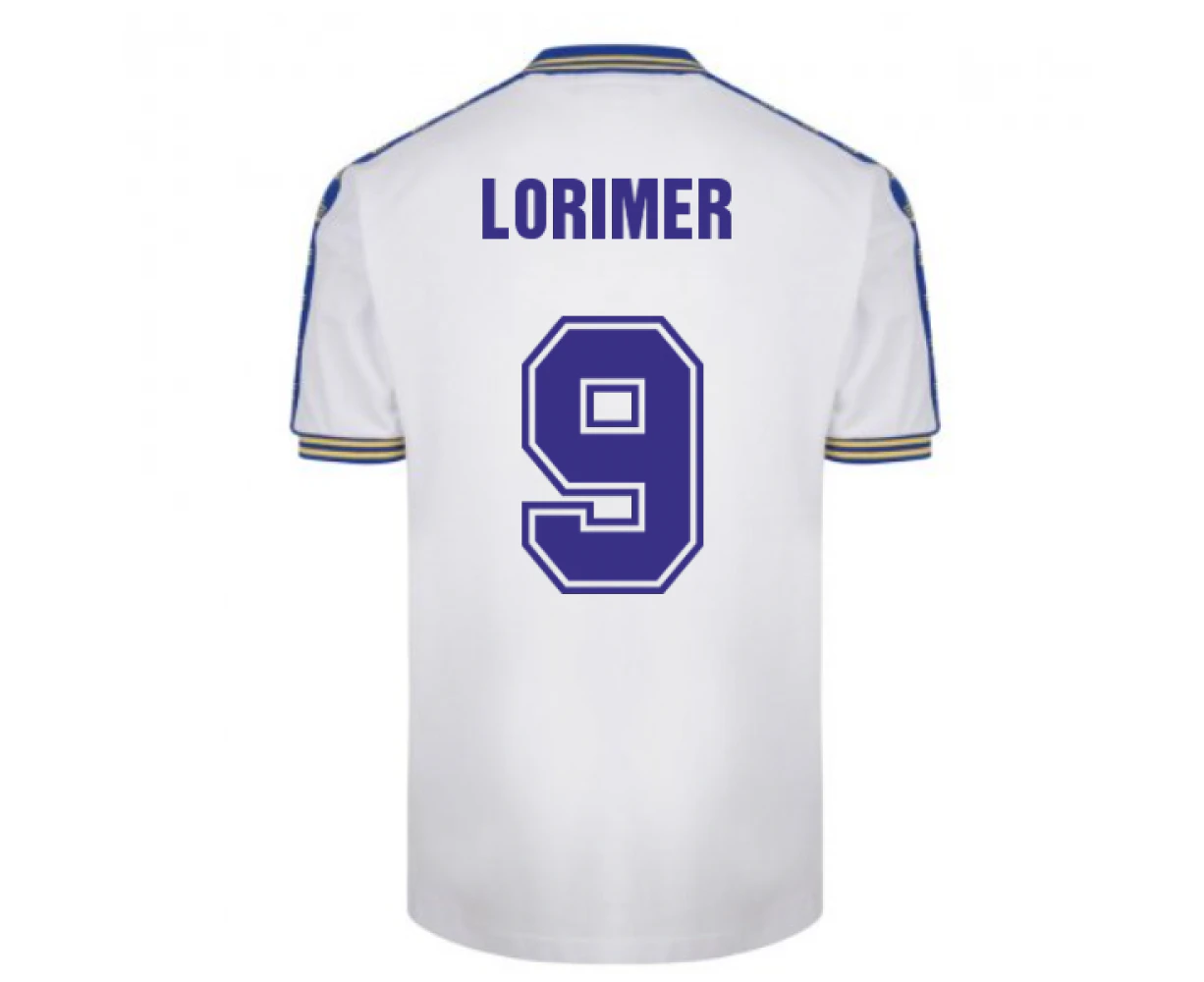 Leeds United 1978 Admiral Retro Football Shirt (Lorimer 9)