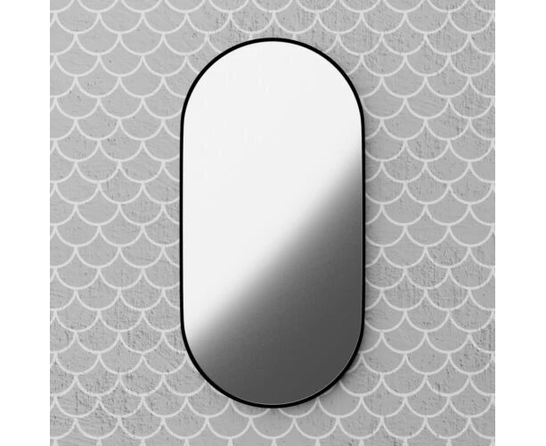 The Pill Matte Black Framed Mirror