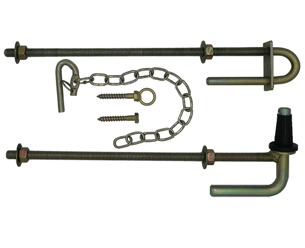 400mm Field Gate Hinge Set With Field Gate Screw Latch