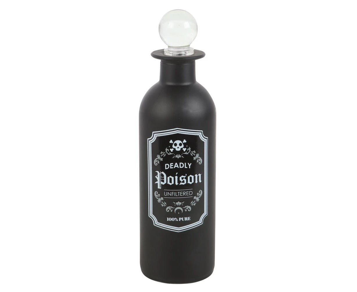 Something Different Deadly Poison Potion Bottle Glass Decoration (Black/White) - SD5601