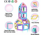 Magnetic Tiles Toys Upgrade Macaron Castle Magnetic Blocks Building Set for Toddlers STEM Creativity/Educational Toys for Kids Christmas Birthday Gifts