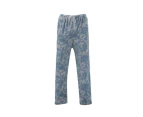 Adult Plush Fleece Pyjama Lounge Pants - Tie Dye/Blue White