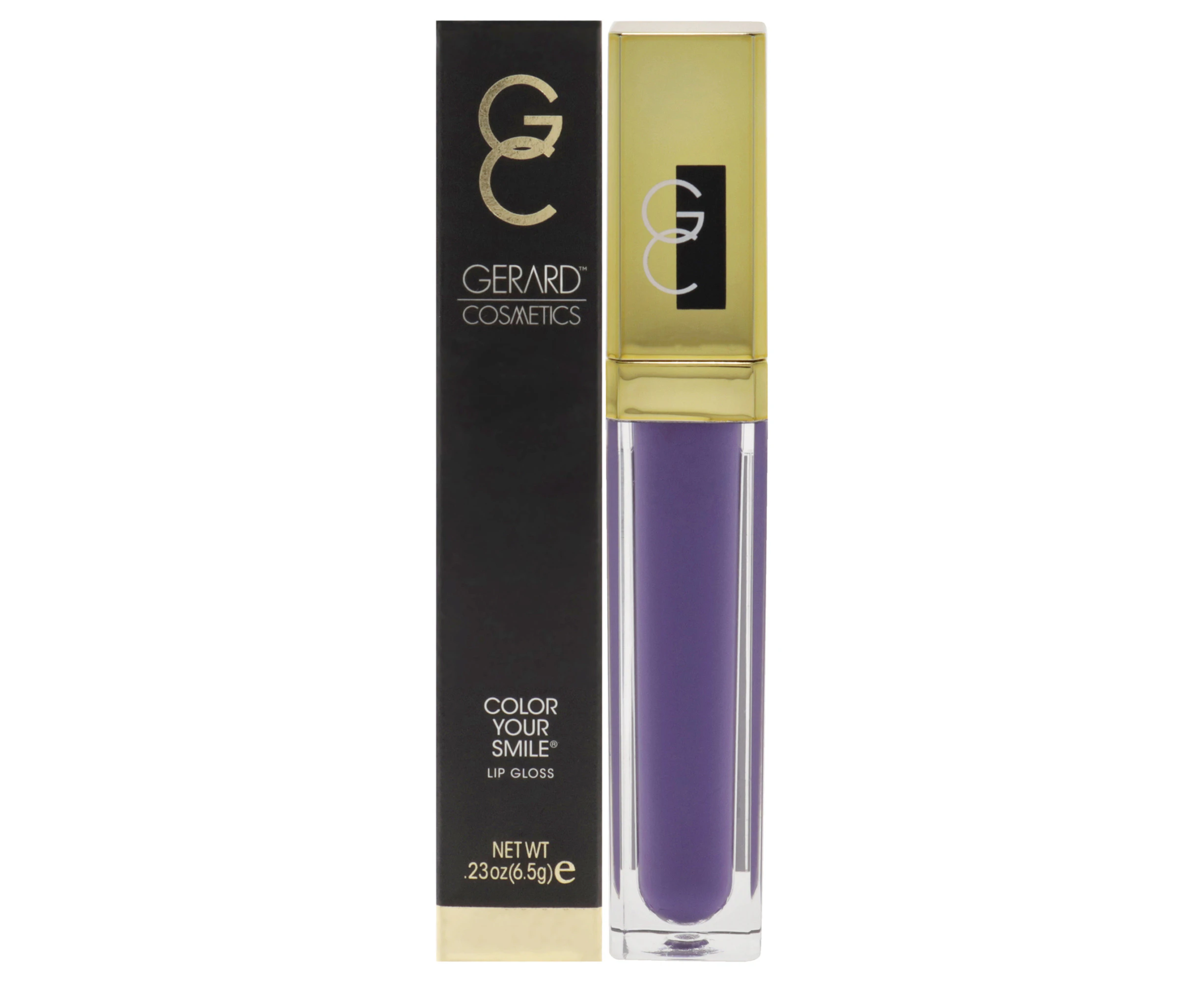 Color your Smile Lighted Lip Gloss - Eggplant by Gerard Cosmetic for Women - 0.23 oz Lip Gloss