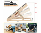 Foldable Dog Pet Ramp Adjustable Height Stairs Steps for Bed Sofa Car Antiskid