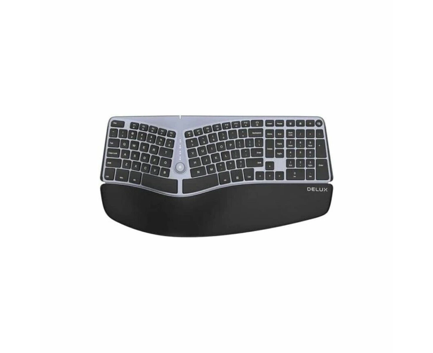 Ergonomic DELUX-Split Keyboard GM901D-BK, Wireless