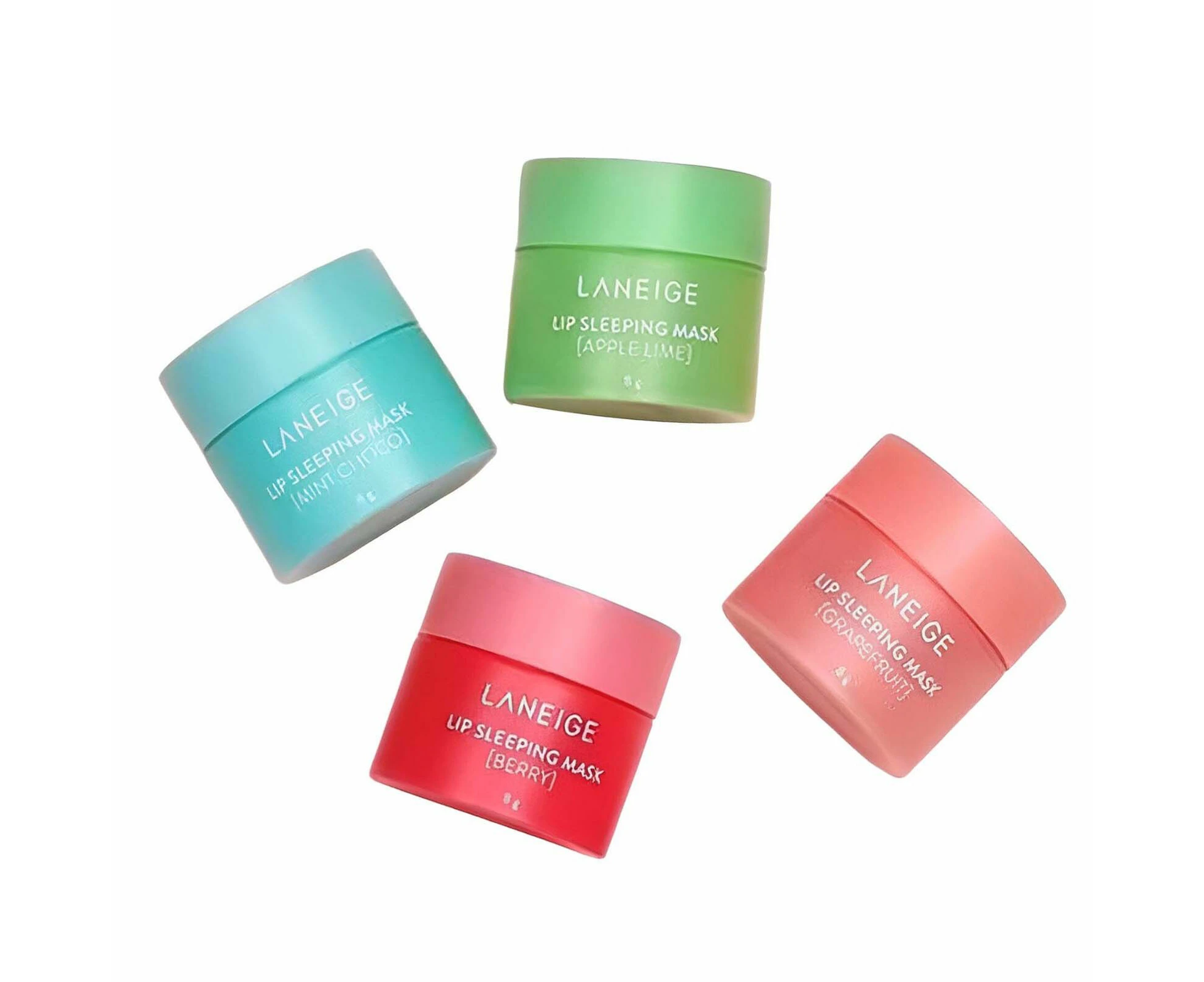 Laneige Lip Sleeping Mask 4Pcs Mini Set Hydrated Maintenance Lip Balm Lip Mask