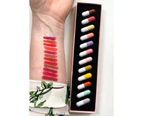 Pill Lipstick Mini, 12 Colors Matte Lipstick, Lip Capsules, Waterproof Long Lasting Mini Capsules Lipstick Set Gift for Girls Women