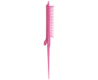 Hair Cutting Comb Tip-tail High-gloss Comb High-gloss Comb Plastic Comb Hair Salon Makeup Brush Stereotypes Comb Tool Weaving - Rose Red