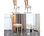 Stretch Dining Room Chair Seat Covers Slip Jacquard Removable Washable Slipcover