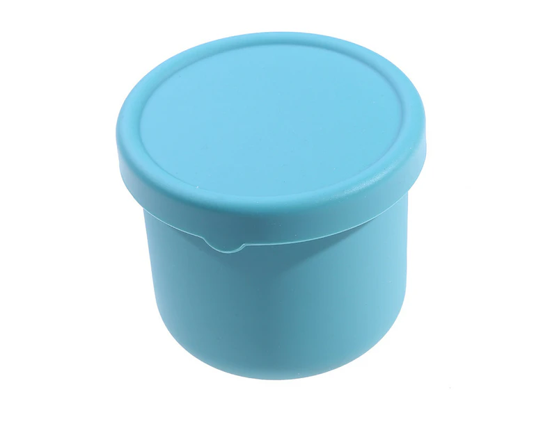 Silicone Food Storage Container with Lids Reusable Airtight Lunch Bento Boxes for Adults Kids Freezer Camping Snack Container - S 250ml blue