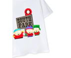 South Park Mens Short Sleeve Long Leg Pyjama Set (Black)