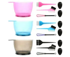 5PCS Hair Dye Color Brush Bowl Set with Ear Caps Dye Mixer Hair Tint Dying Coloring Applicator Hairdressing Styling Accessorie - Pink