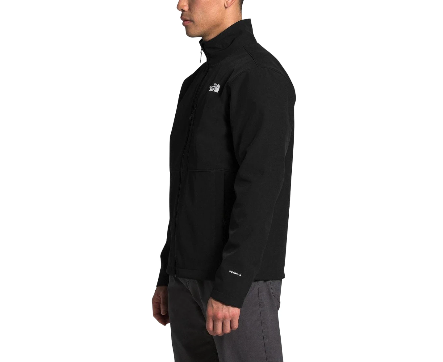 Mens The North Face Apex Bionic Full Zip Black Jacket - Black