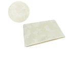 Damask Jacquard Polyester Tablecloth 180cm Round - Leaf Cream