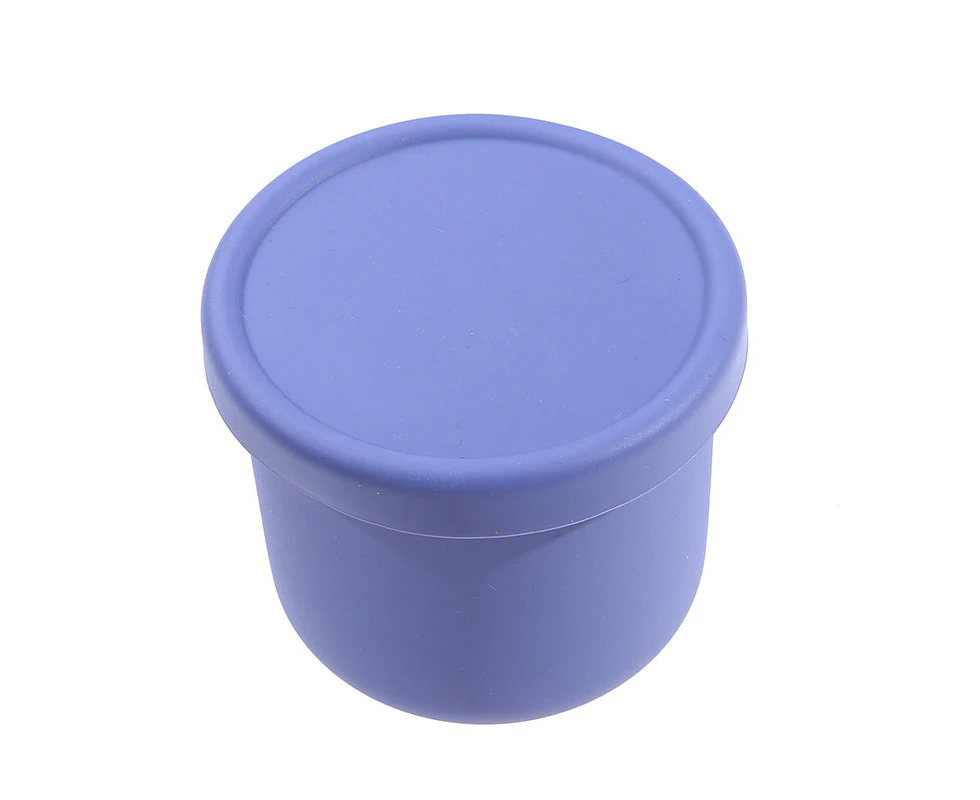 Silicone Food Storage Container with Lids Reusable Airtight Lunch Bento Boxes for Adults Kids Freezer Camping Snack Container - S 250ml purple