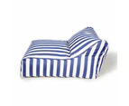 Hang Out Double Outdoor Beanbag Blue and White Stripe