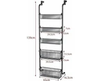 6-Tier Over Door Pantry Organizer for Kitchen and Bathroom Storage