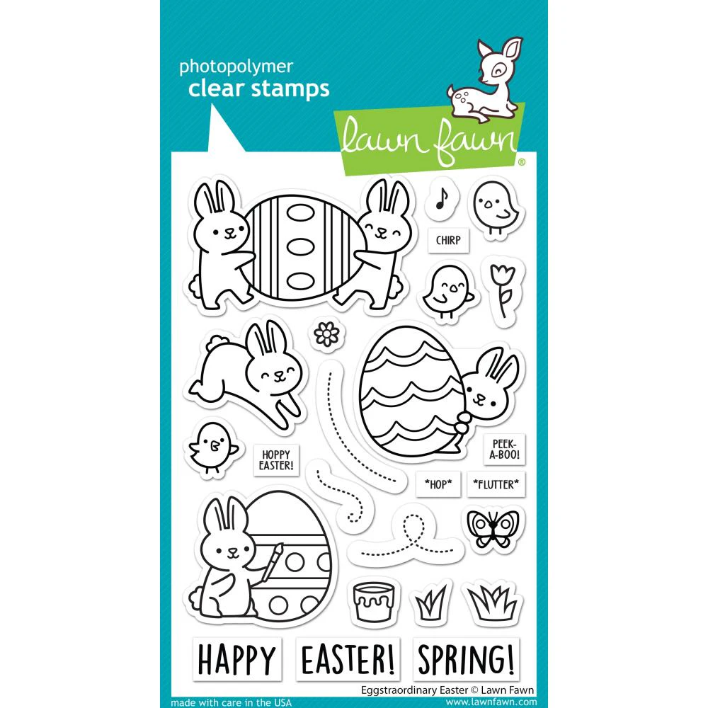 Lawn Fawn Clear Stamps 4"X6" - Eggstraordinary Easter*