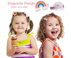 28 PCS Cute Hair Clips Fashion Girls Hair Accessories Flower Fruit Colorful Rainbow (Style A)