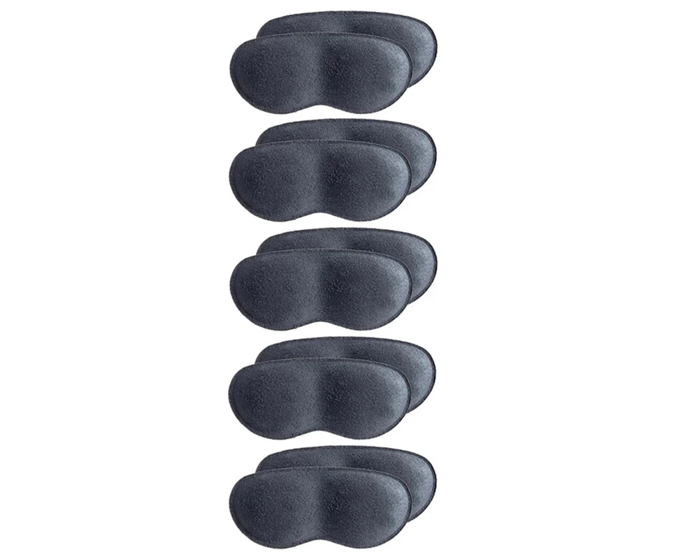 5Pairs Heel Insoles Patch Pain Relief Anti-wear Cushion Pads Feet Care Heel Protector Adhesive Heel Adjust Size Shoes Insoles - Gray