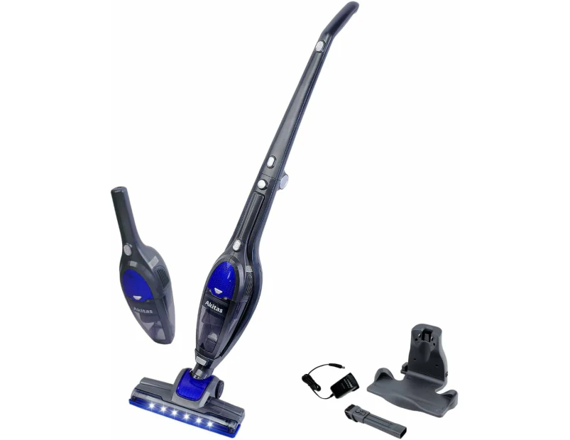 Akitas U10 Upright Cordless 3 in 1 Handstick Vacuum Cleaner Hoover 150W 22.2V Rechargeable Lithium Battery Lightweight 2 Speed