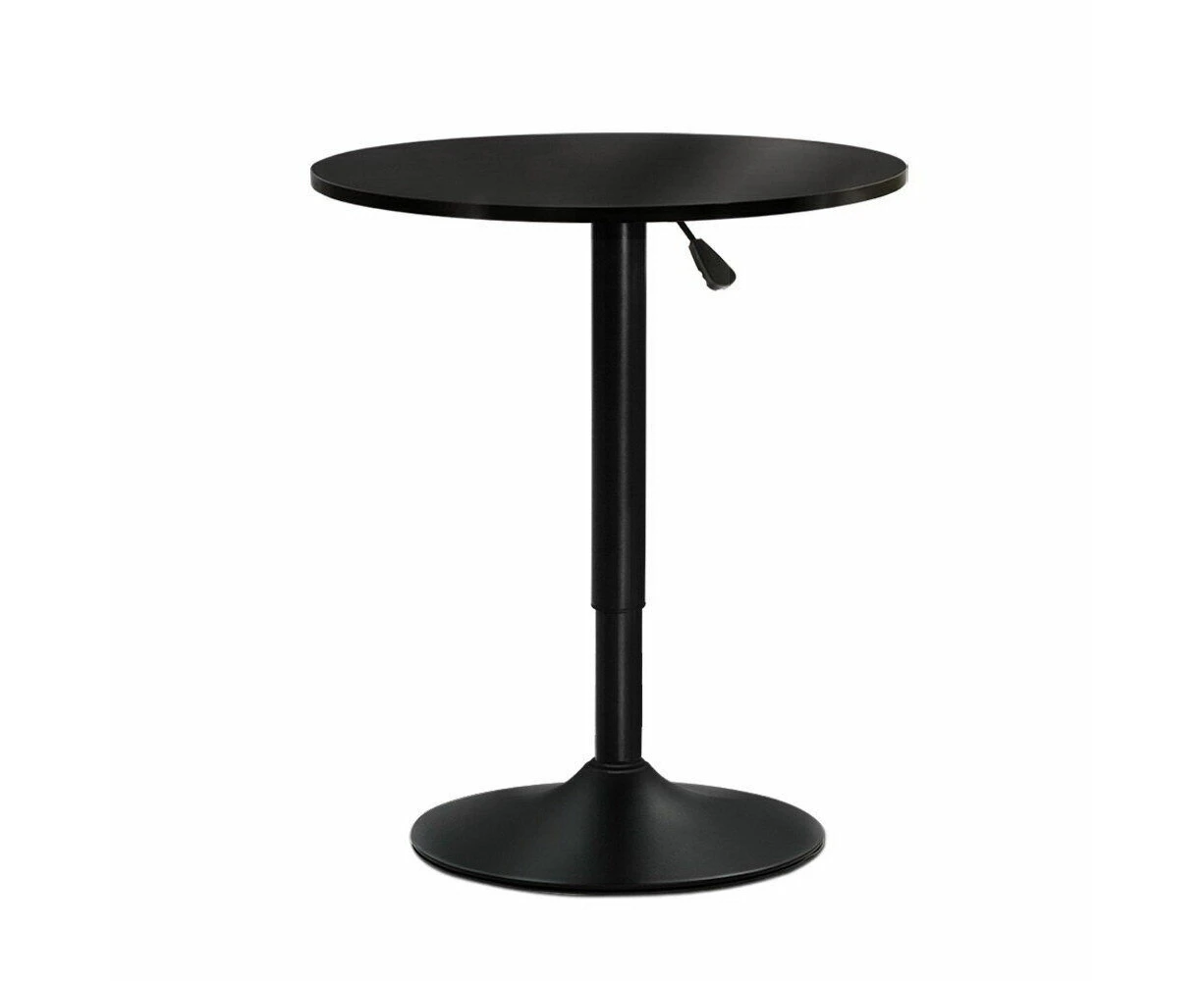 Bar Table Tables Kitchen Swivel Gas Lift Outdoor Round Metal Black