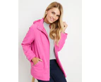 NONI B - Womens Jacket -  Anorak Coat - Rasberry Rose