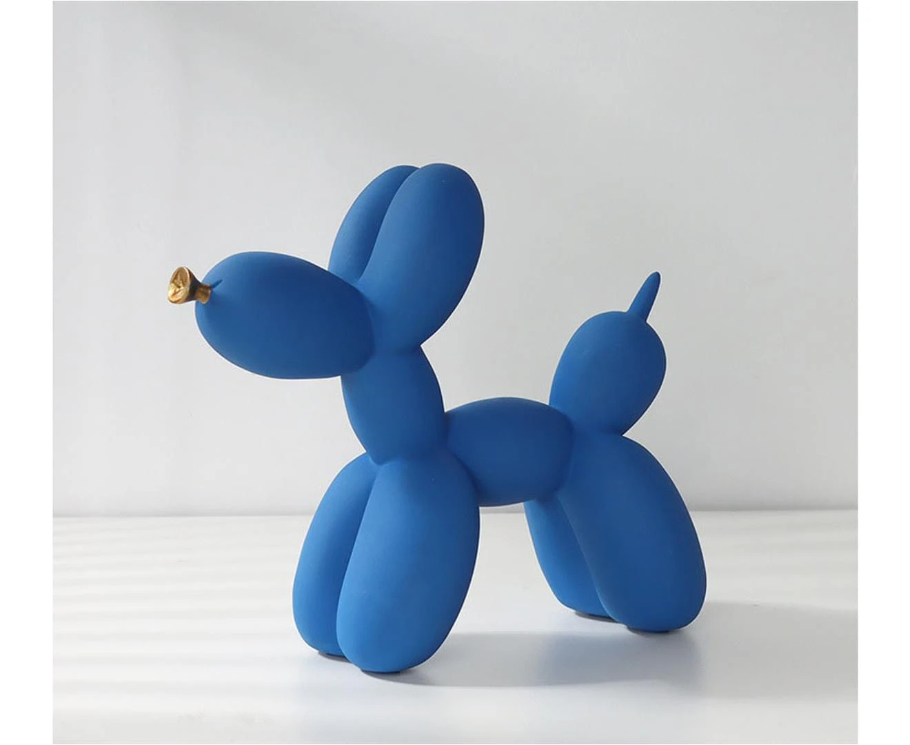 Balloon Dog Sculpture, Resin Creative Cute Art Sculpture for Family Bedroom Living Room (BS885)