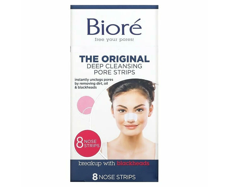 Deep Cleansing Pore Strips, The Original , 8 Nose Strips