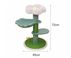 Hollypet Flower Cat Activity Tree Natural Sisal with Scratching Post-C