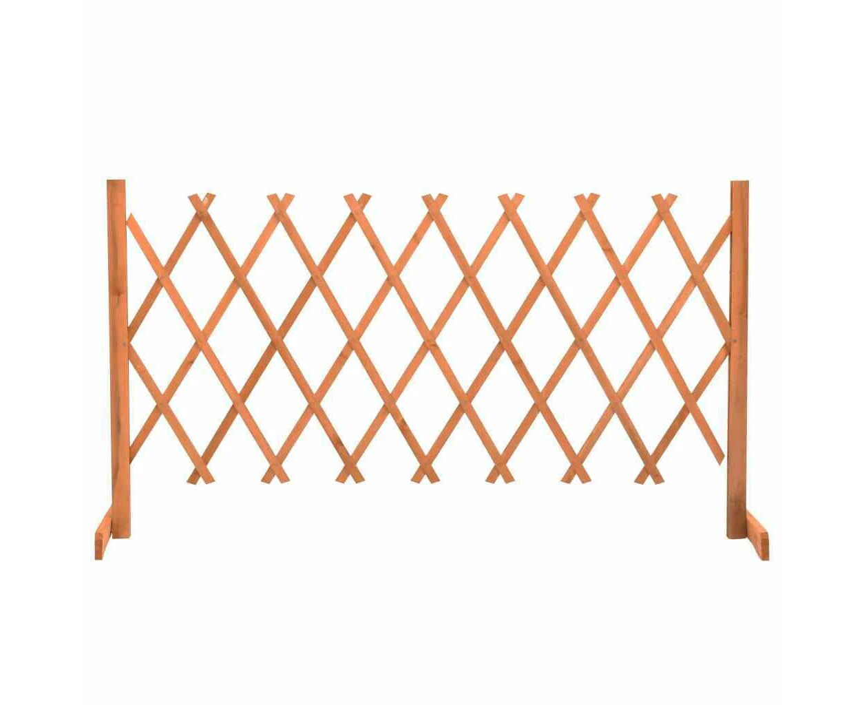 Free-Standing Wood Trellis Garden Fence Extendable Climbing Plant Support 150cm