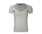 Mens Workout T-Shirts Athletic Gym Tee Shirts for Men with Short Sleeve-silvery