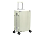 BOPAI Aluminium Frame Luggage Suitcase Lightweight with TSA locker 8 wheels 360 degree rolling HardCase B9263 26″ Green