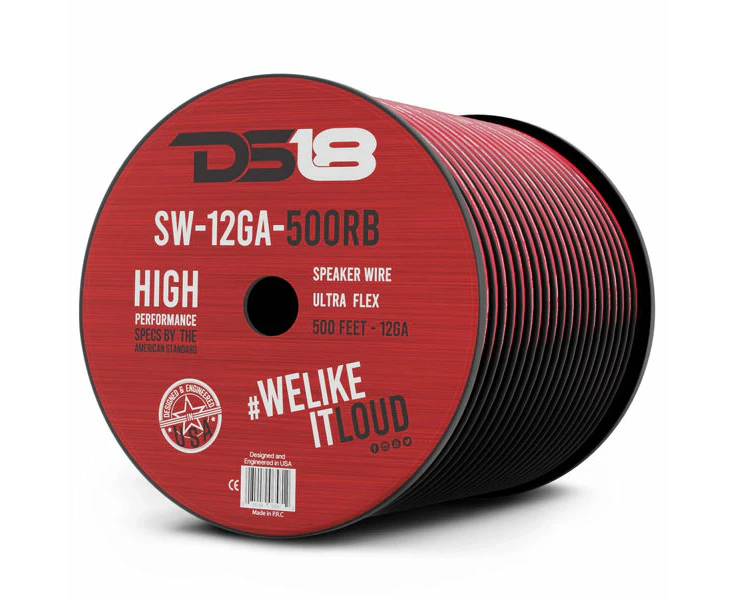 DS18 12-GA Speaker Wire Red - 1m