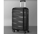 Mazam 28" Luggage Suitcase Trolley Set Travel TSA Lock Storage PP Case Black