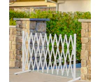 Garden Security Fence Gate Expandable Barrier Safety Aluminum Indoor Outdoor Pet