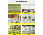 Garden Security Fence Gate Expandable Barrier Safety Aluminum Indoor Outdoor Pet