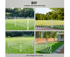 Garden Security Fence Gate Expandable Barrier Safety Aluminum Indoor Outdoor Pet