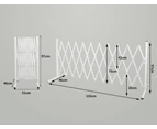 Garden Security Fence Gate Expandable Barrier Safety Aluminum Indoor Outdoor Pet