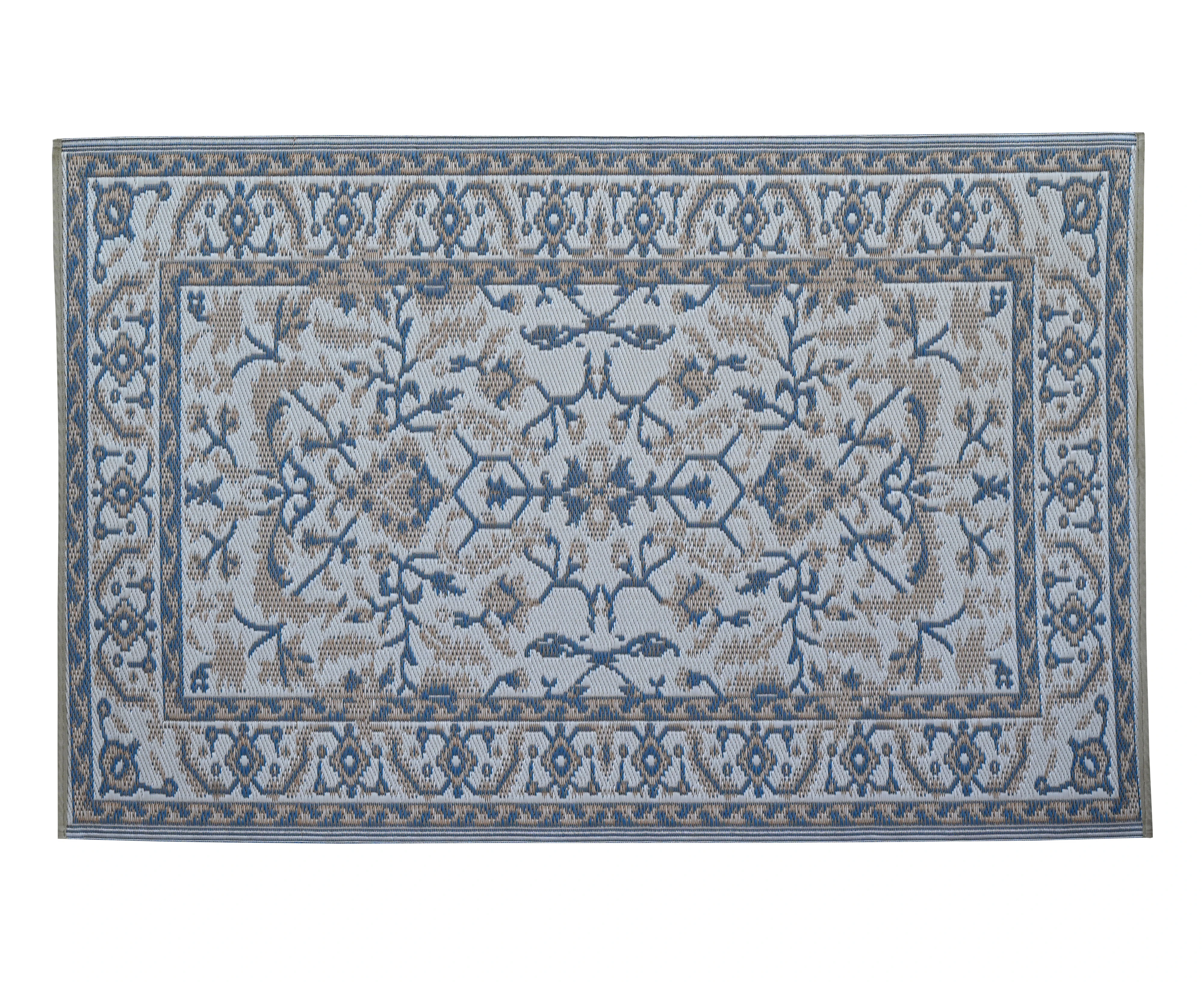 Nain Blue Recycled Plastic Outdoor Rug