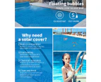 Solar Swimming Pool Cover 400 Micron Outdoor Bubble Blanket Heater Size 11 X 4M