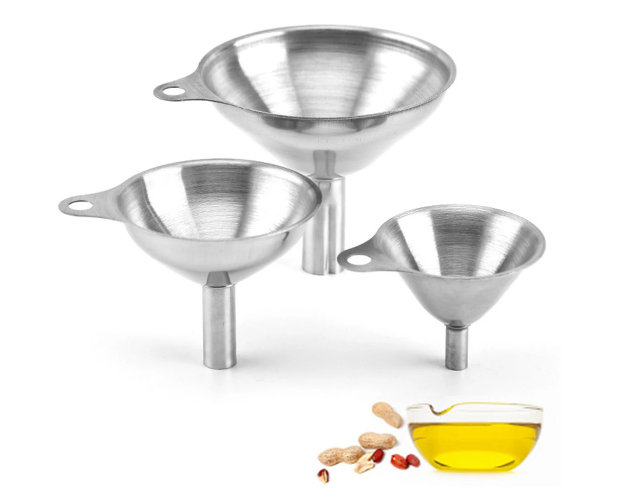 Funnel | Set Of 3 201 Stainless Steel Funnels