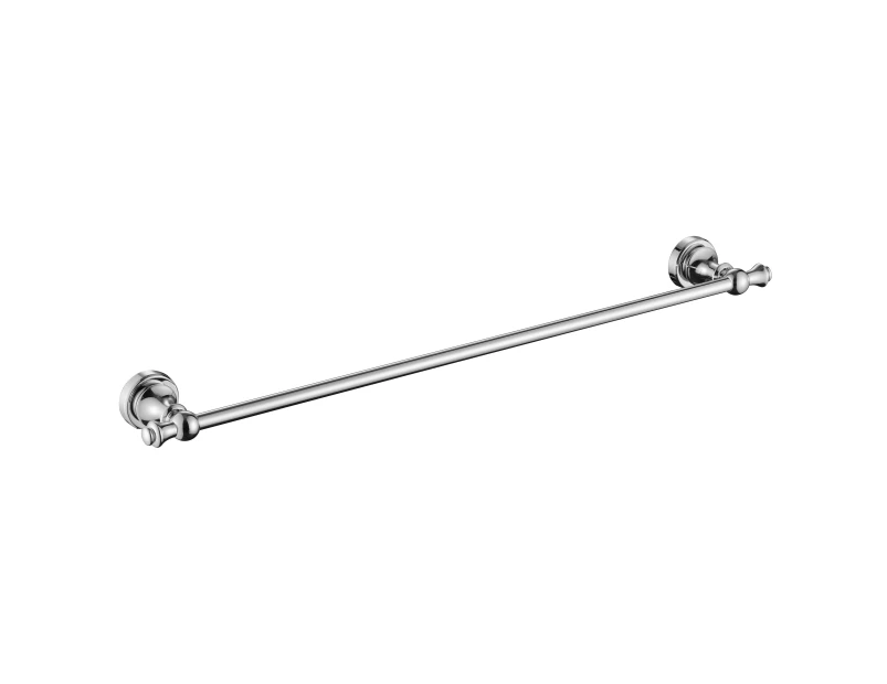 MED24BN Medoc Single Towel Rail Brushed Nickel