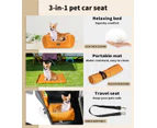 Pawz Pet Car Seat Travel Safety Carrier Bed Waterproof Removable Washable Large