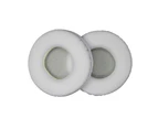 1 Pair 40-110mm Soft Memory Foam Headphone Earpads Replacement Headset Accessory White