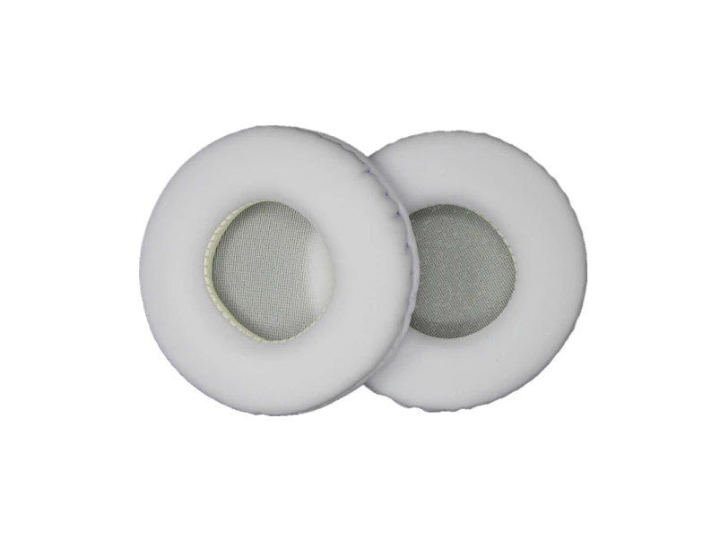 1 Pair 40-110mm Soft Memory Foam Headphone Earpads Replacement Headset Accessory White