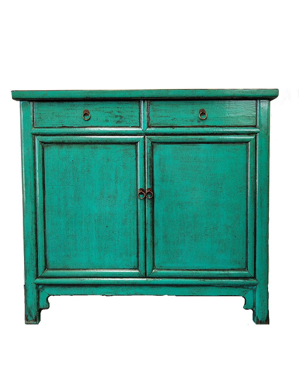 Zohi Interiors Antique Oriental Cabinet in Green